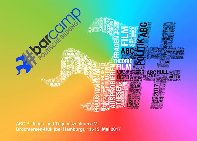 Flyer vom BarCamp politische Bildung 2017